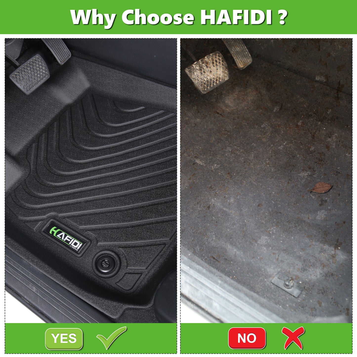 HAFIDI TPE all weather full set of  floor mats & cargo liner for Acura ILX 2013-2022