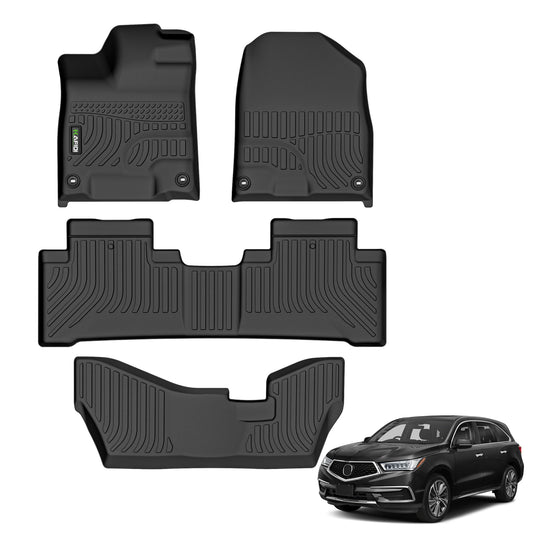 HAFIDI TPE all weather floor liners car floor mats for Acura MDX 2014-2021