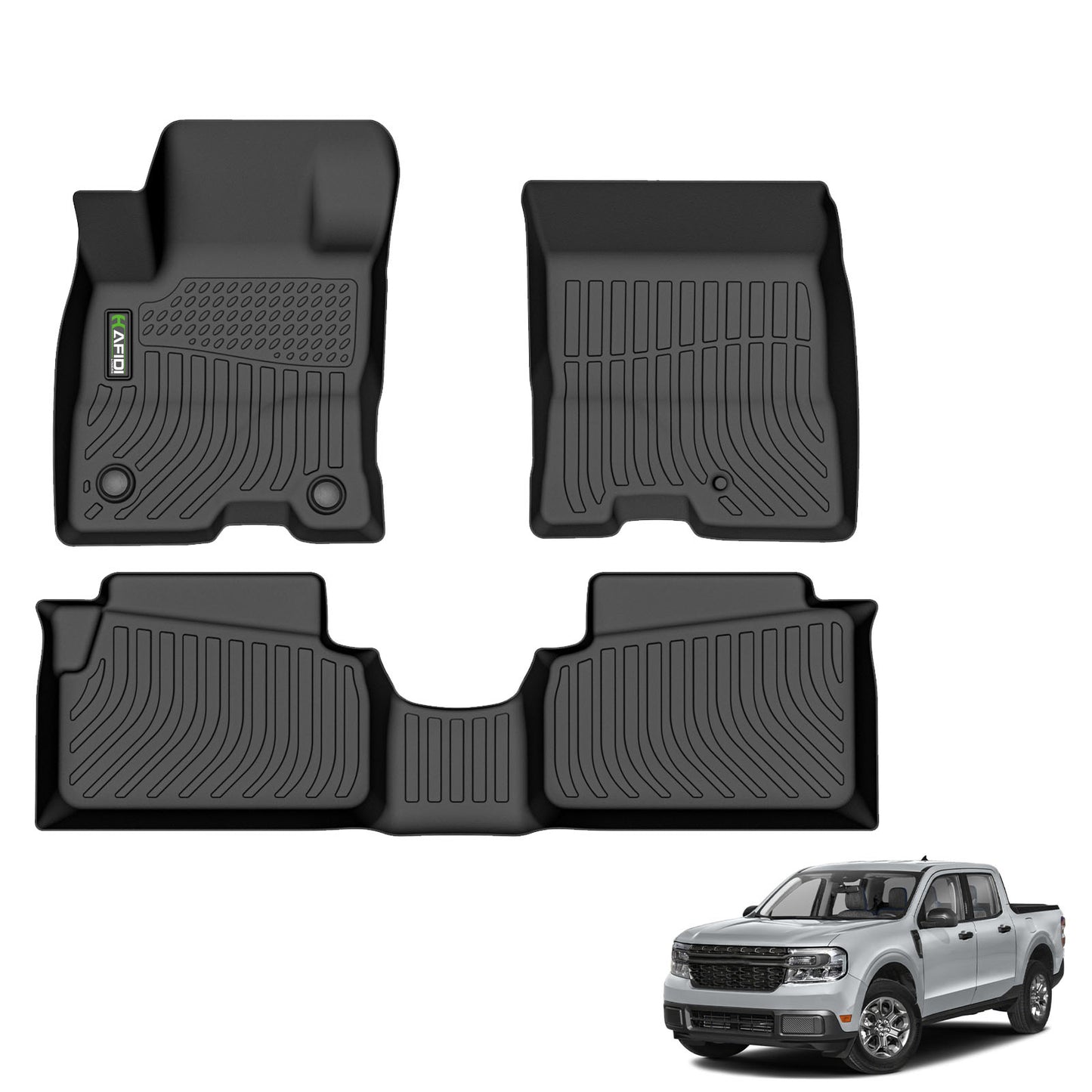 HAFIDI TPE all weather floor liners car floor mats for Ford Maverick hybrid 2022-2025